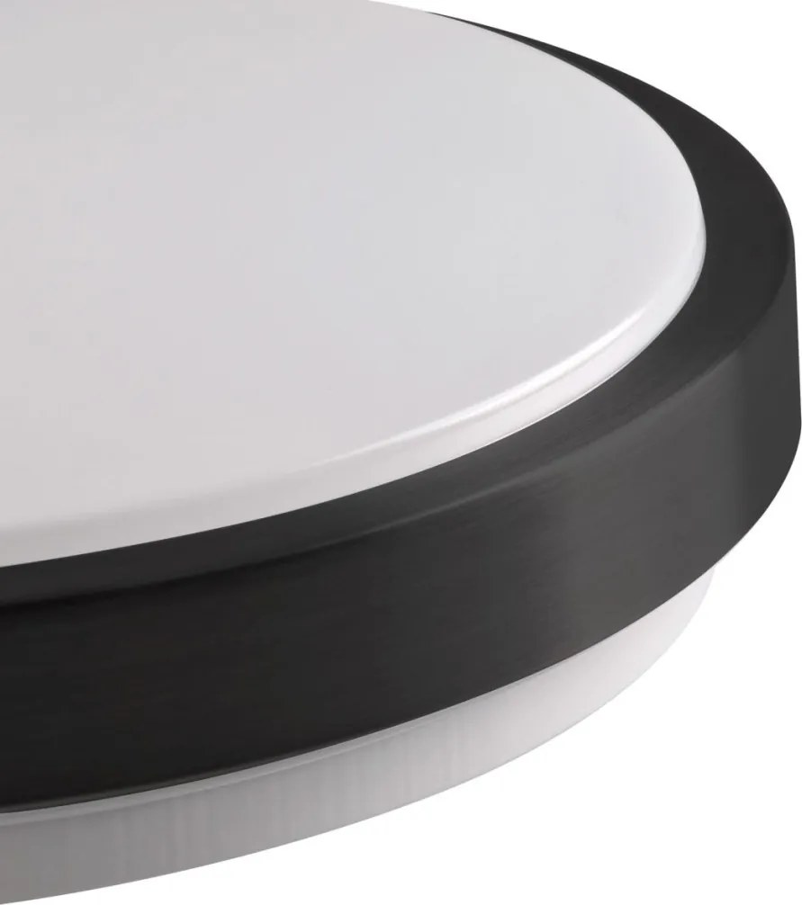 POLUX 327307 BENEDYTK Ufo Lámpa Fehér, Fekete E27 IP20