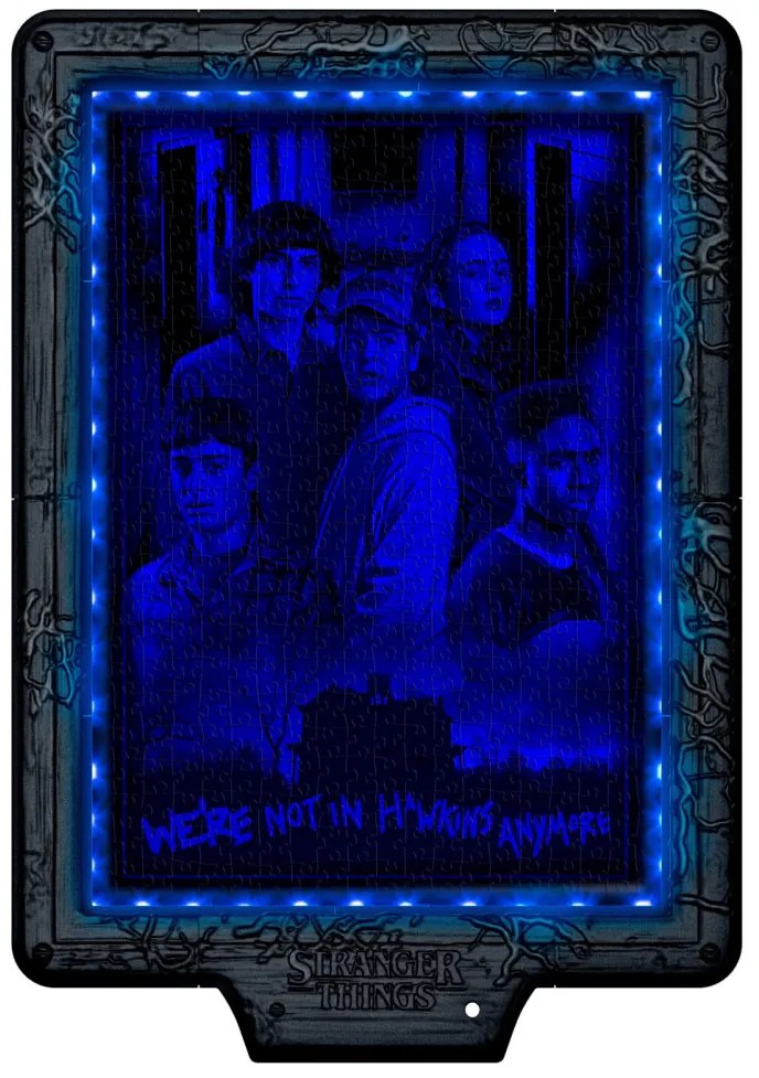 Stranger Things The Demogorgon 520 db-os puzzle LED-es keretben Clementoni