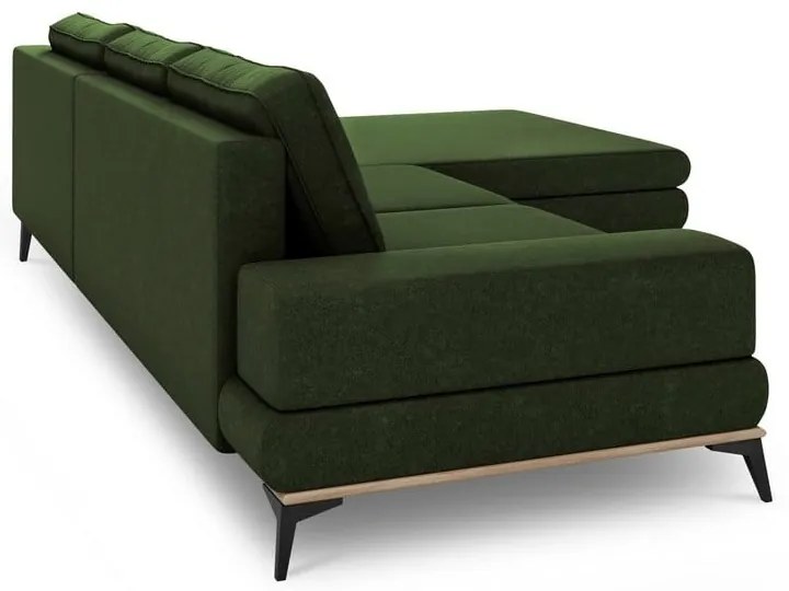 Planet üvegzöld kinyitható sarokkanapé, jobb oldali - Windsor & Co Sofas