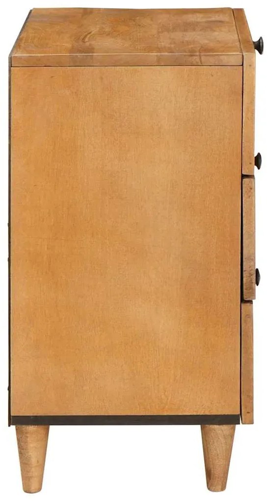 vidaXL Éjjeliszekrény Világos Barna 50 x 33 x 62 cm Tömör akácfa