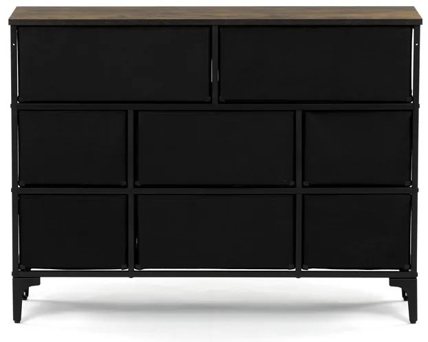 Többszínű MDF Komód 103×30×78 cm. AUK-W2104 BK