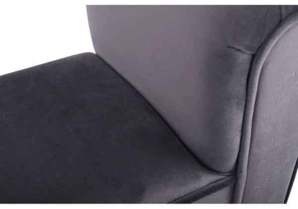 BURDA Velvet szürke/fekete pad