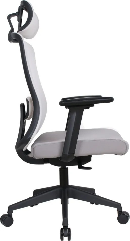 Irodai szék, szürke/fekete, teherbírás 150 kg, ROSANO