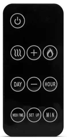 LED Fali elektromos kandalló fűtéssel LED/2000W/230V 56x88 cm