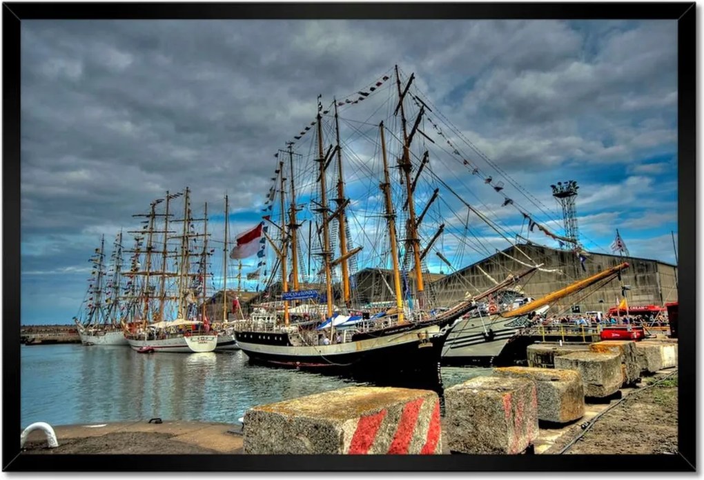 Poszterek keretben 60x40 Vitorláshajó