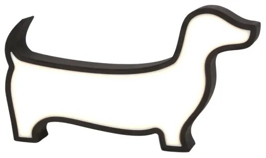 LED gyermek asztali lámpa DOG LED/12W/230V fekete