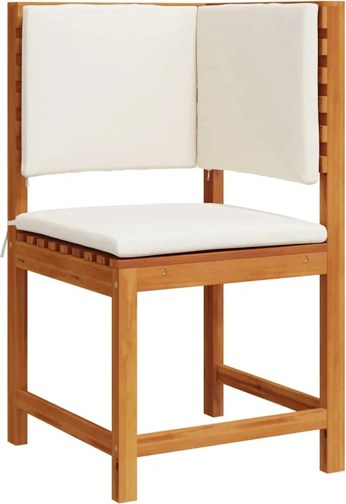 vidaXL Kerti Szék párnával Barna 50 x 50 x 91cm Tömör akácfa