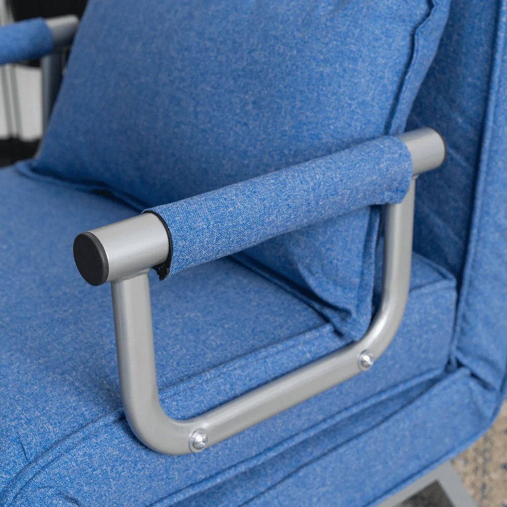 Fotel Rozkładany BART Niebieski