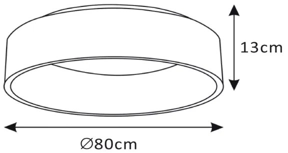 Lucide 46100/80/31 - TALOWE LED 80W/230V állítható mennyezeti lámpa, 80 cm