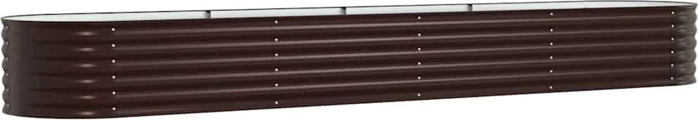 vidaXL Emelt Ágy Barna 400 x 80 x 44 cm Acél