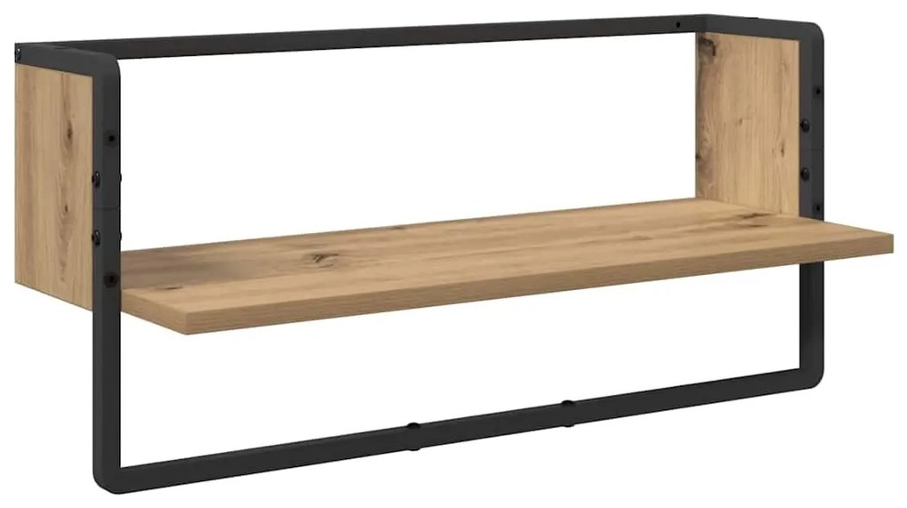 vidaXL Fali polc készlet 4 pcs Artisan tölgy 65 x 25 x 30 cm Faanyag