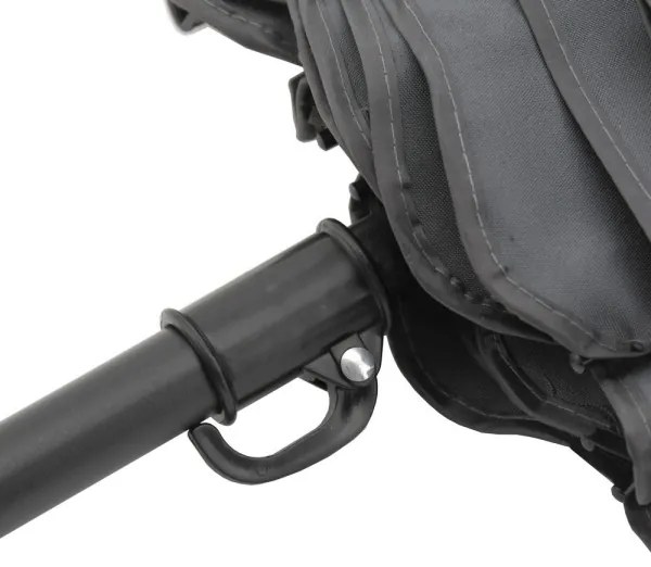 Összecsukható, dönthető napernyő, átmérő 1,8 m, szürke