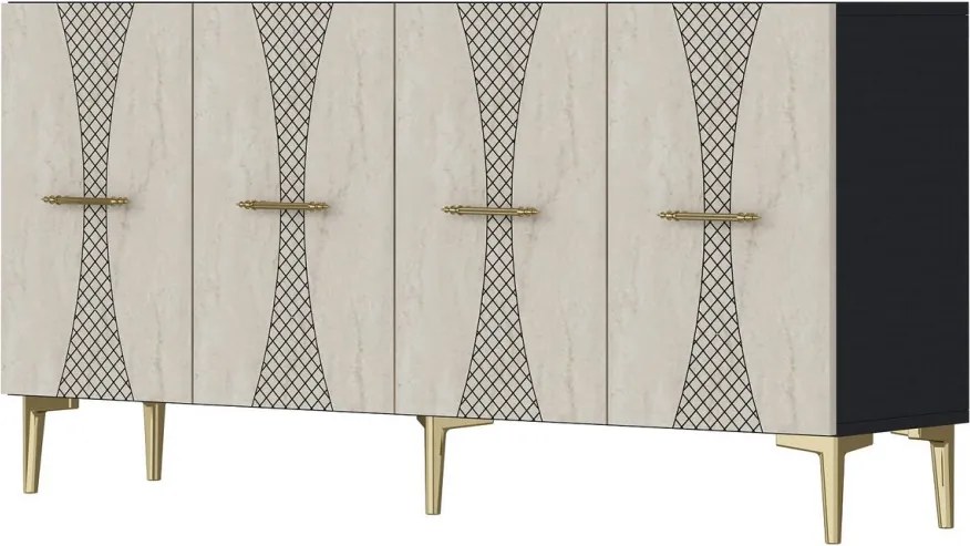 Slim 150 - Anthracite, Travertine, Gold