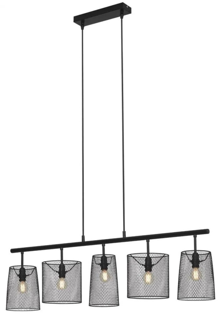 Brilo 4076-055 - Csillár zsinóron RETRO 5xE14/40W/230V
