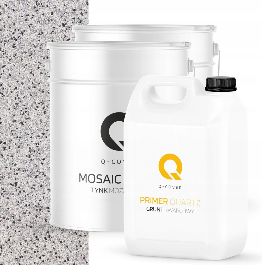 Mozaikvakolat Szürke Világos M31 Gyanta Kültéri Szett 2x 12,5KG Alap