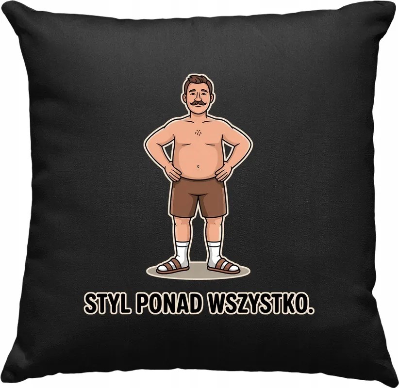 Párna stílus apa vicc 1 Fekete