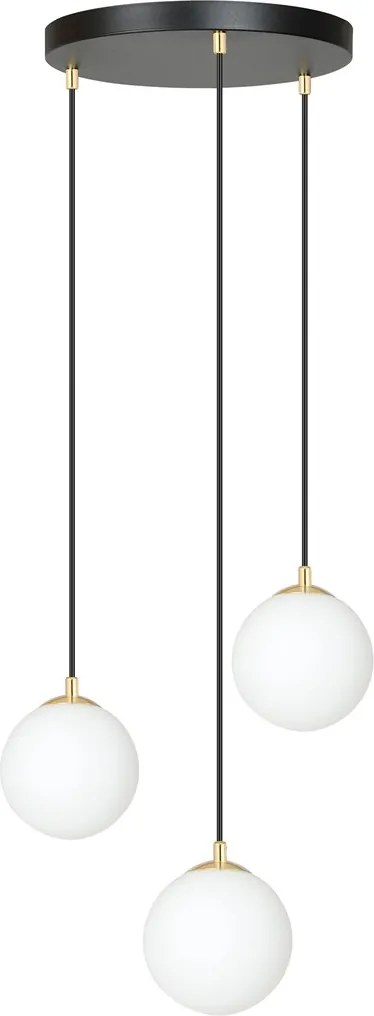 Emibig modern függeszték royal fehér fekete arany emi1243/3