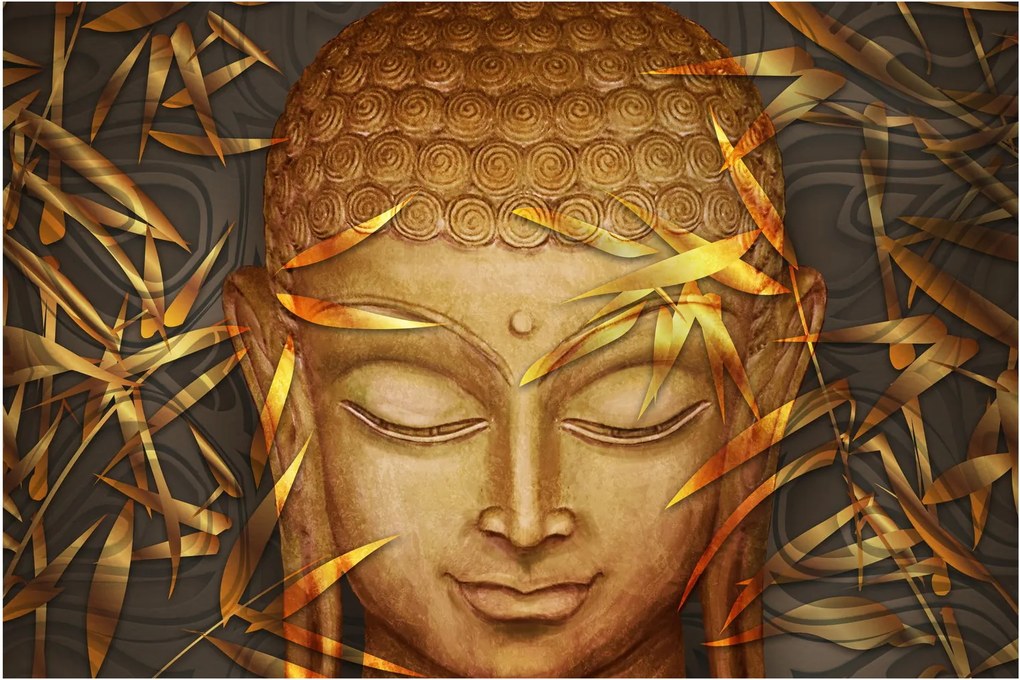 Kép - arany Buddha (90x60 cm)