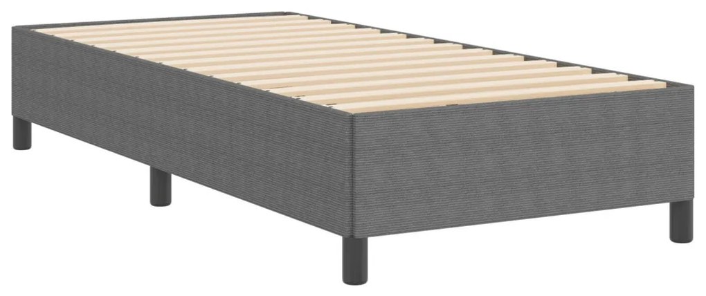 vidaXL Ágykeret Világosszürke 80 x 200 cm Bársony anyag