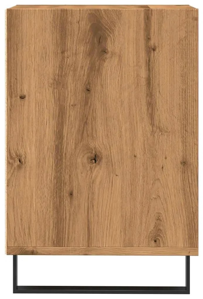 kézműves tölgy színű szerelt fa TV-szekrény 100x35x55 cm