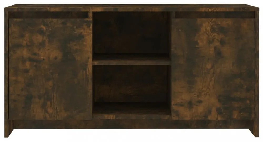 füstös tölgy színű szerelt fa TV-szekrény 102x37,5x52,5 cm