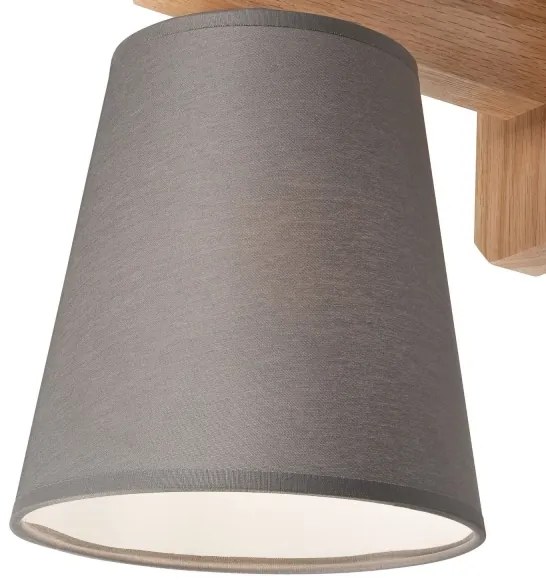 Fali lámpa ANDREA 1xE27/60W/230V tölgy/szürke