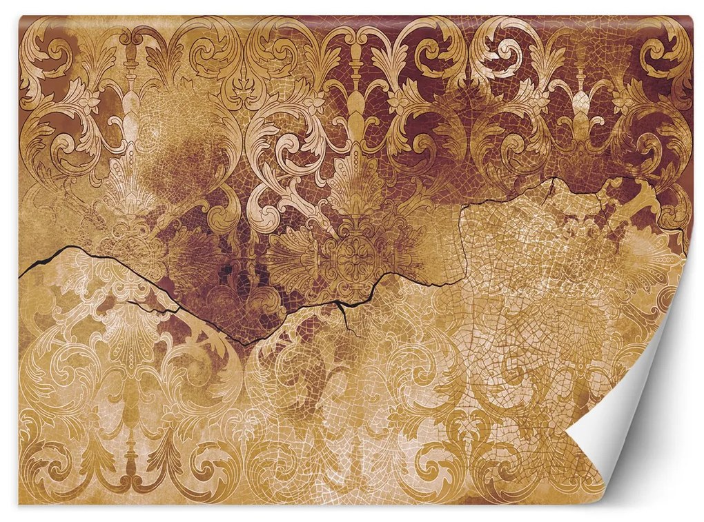 Gario Fotótapéta Arany vintage díszek Anyag: Vlies, Méret: 300 x 210 cm