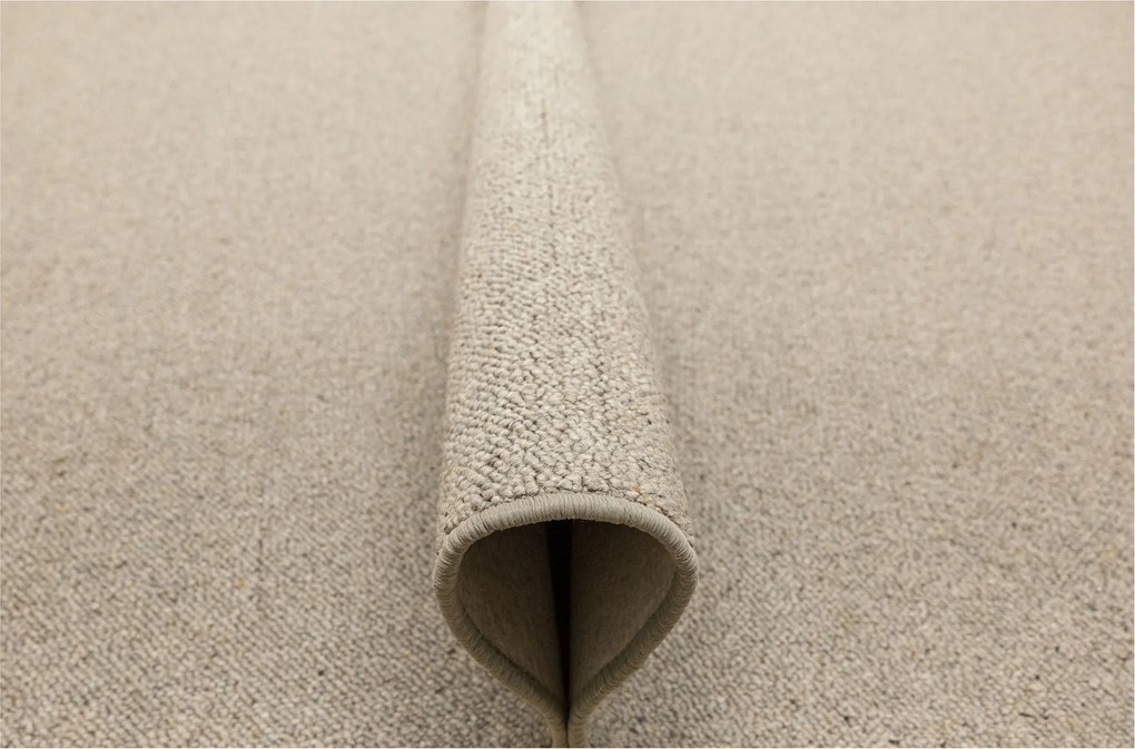 Hurkos Gyapjúszőnyeg Vastag Szövésű Szürke Nelson Hálószobába 250x350 cm