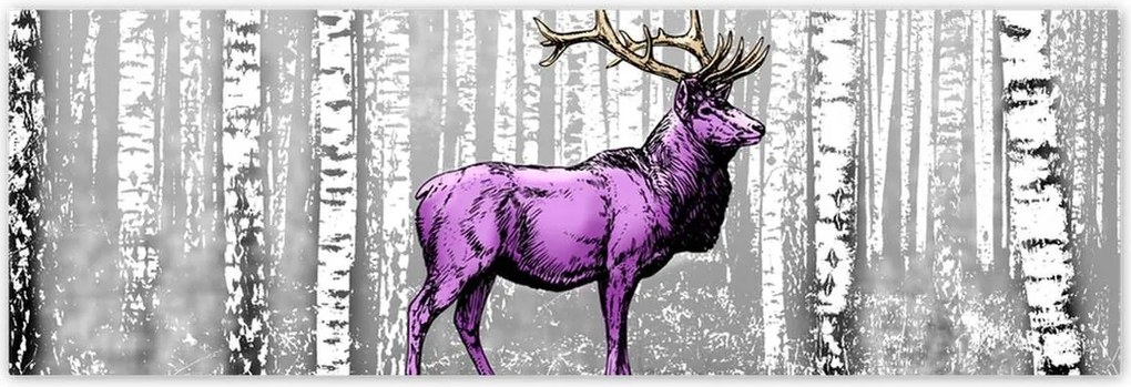Poszterek 200x66 Szarvas Nyírfa Erdő
