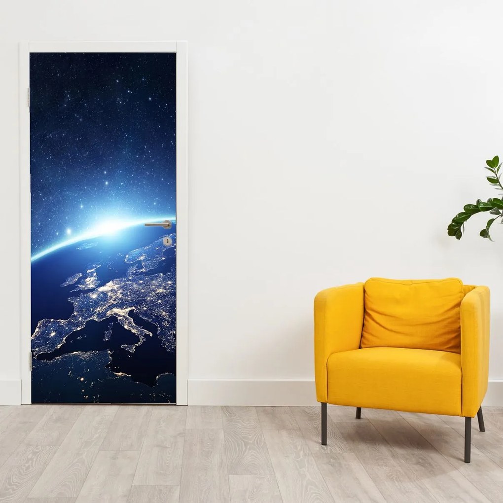 Fotótapéta ajtóra - Föld bolygó (95x205cm)