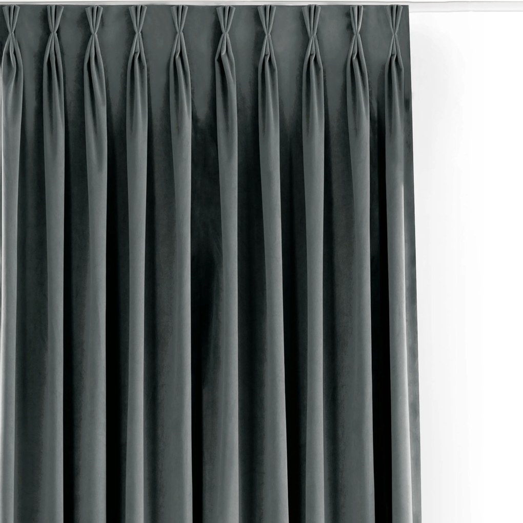 Filumi Velvet matt flexibilis függöny nappaliba Grafit 140x300