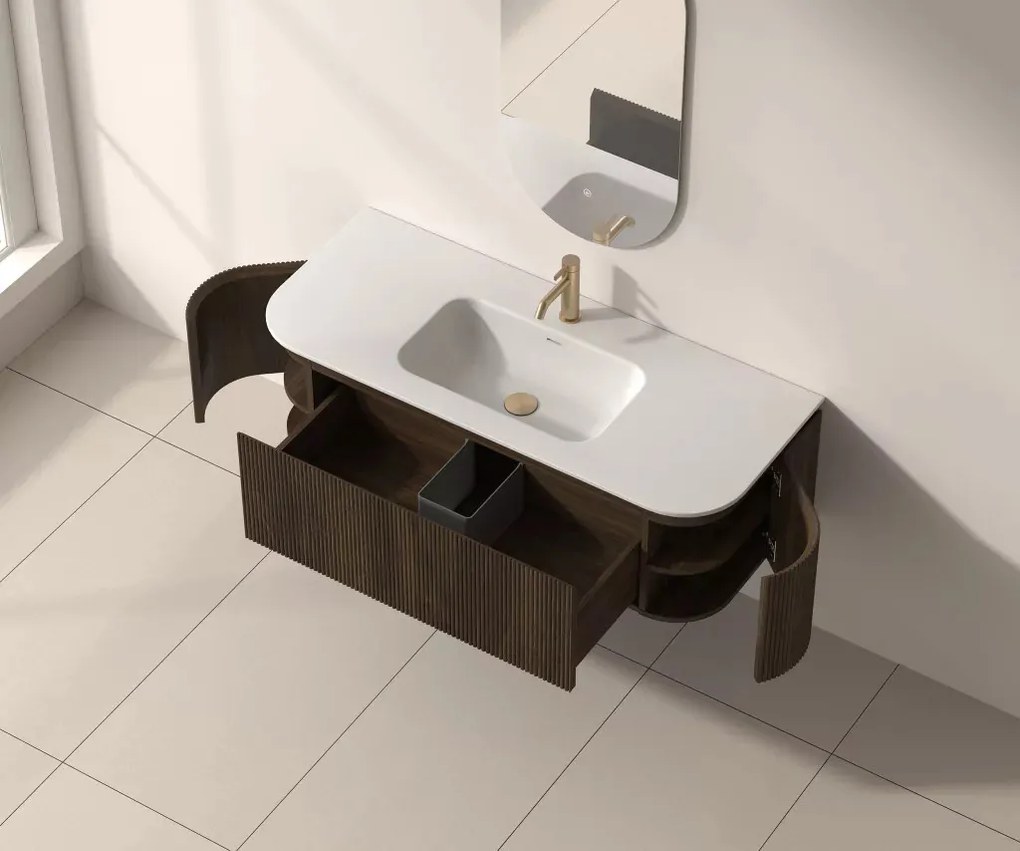 AREZZO design SIERRA 120 cm-es alsószekrény 1 fiók, 2 ajtó, dió