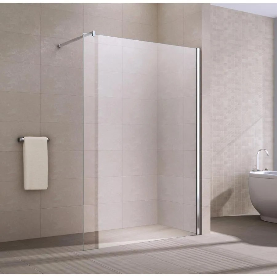 Walk-in zuhanyfal 70, 200cm, 8mm, NANO