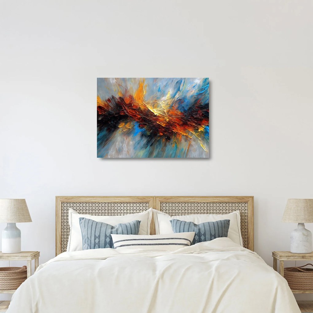 Üveg kép - Színes textúra (70x50 cm)