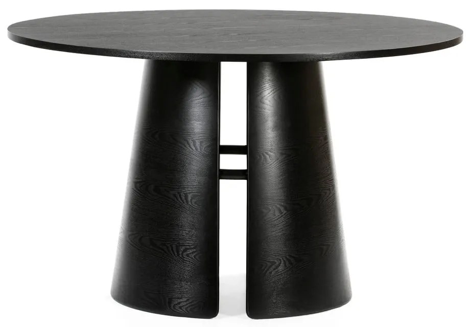 Cep fekete kerek étkezőasztal, ø 137 cm - Teulat