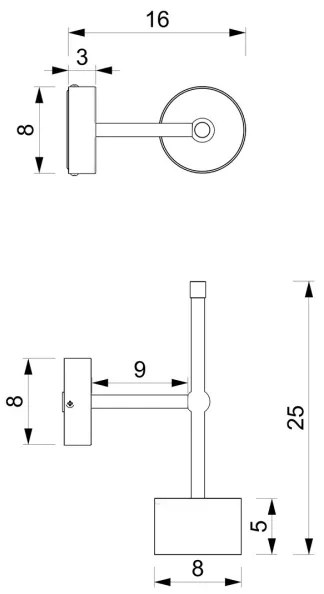Fali lámpa ARENA 1xGX53/11W/230V fehér/króm