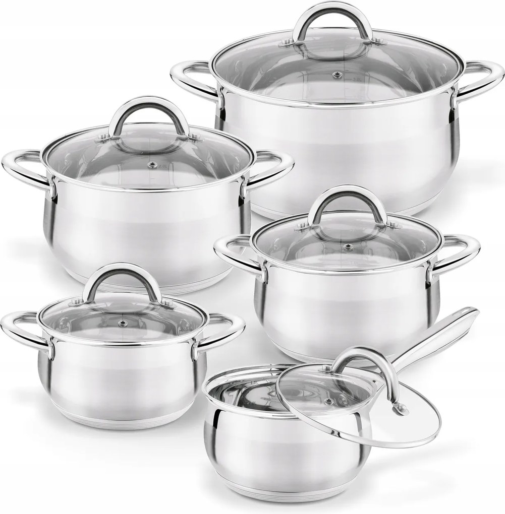 Konighoffer Kpl.edény Orvieto 10ELEM 1,9, 2,6, 3,6, 6,1 Literes Serpenyő 1,9L