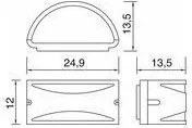NOVOLUX 051B-G05X1A-04 CICLON Modern Kültéri Fali Lámpa Antracit E27 IP54