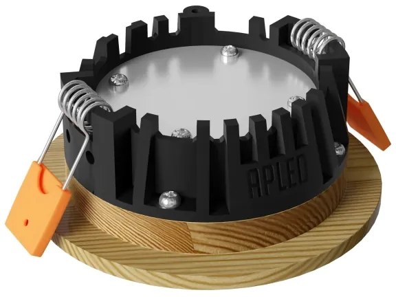 APLED - LED Lámpa RONDO WOODLINE LED/3W/230V 4000K átm. 9 cm fenyő tömör fa