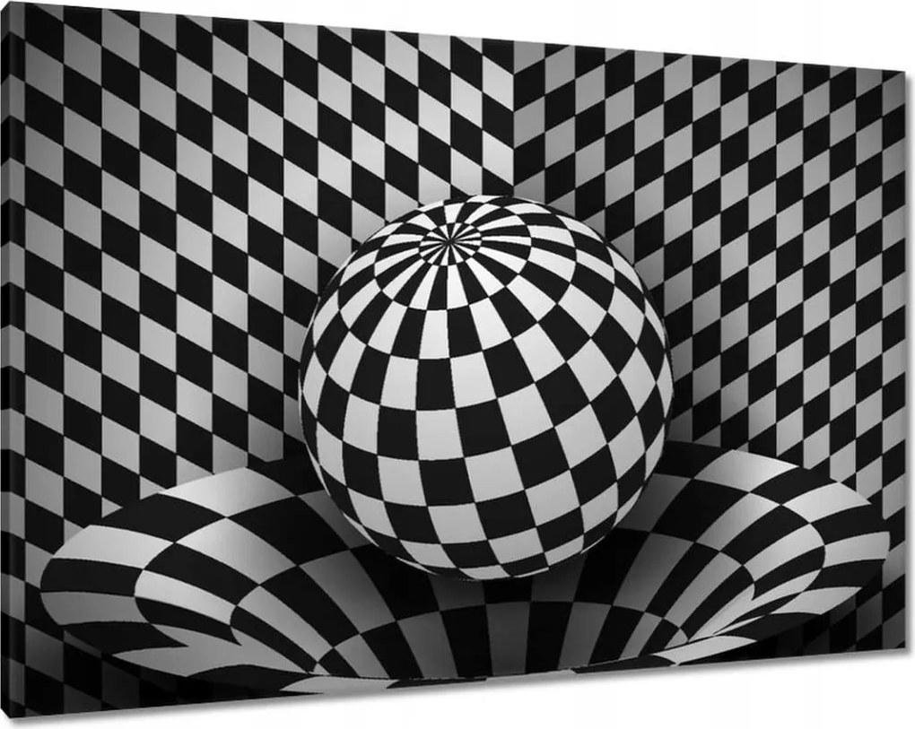 Vászonkép 100x70 Absztrakt fekete-fehér