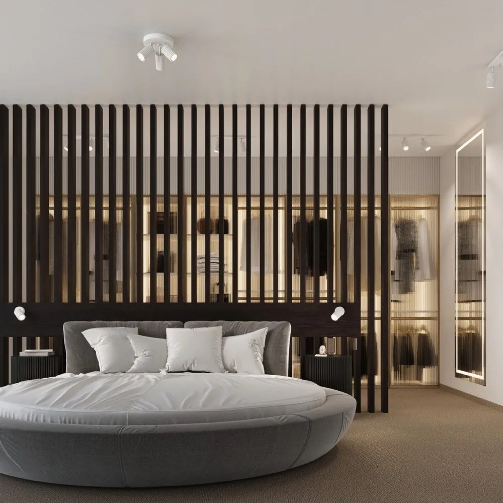 Fehér spotlámpa 6,5x30 cm Gleam – Sollux