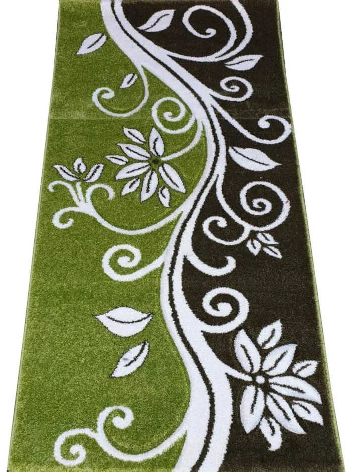 Mirinda Indamintás modern futószőnyeg 80 x 300 cm Zöld