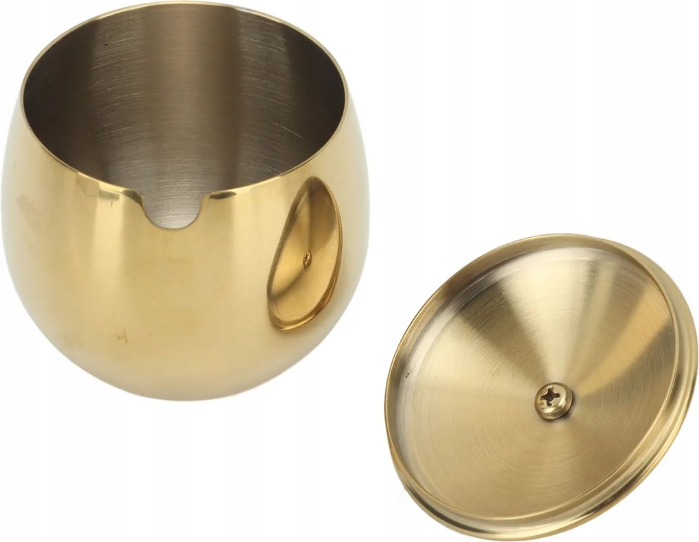 Nagy méretű, rozsdamentes acél cukortartó tárolóedény