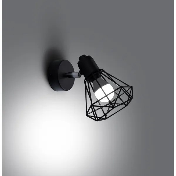 Sollux SL.1105 - Fali spotlámpa ARTEMIS 1xE14/40W/230V fekete