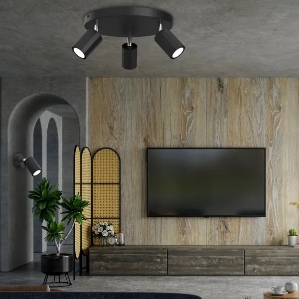 Spotlámpa BELLO 2xGU10/8W/230V fekete