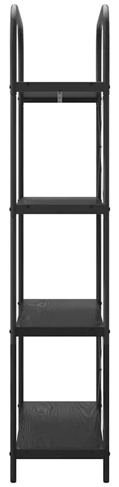 Könyvespolc Musta tammi 80 x 30 x 146 cm Faanyag