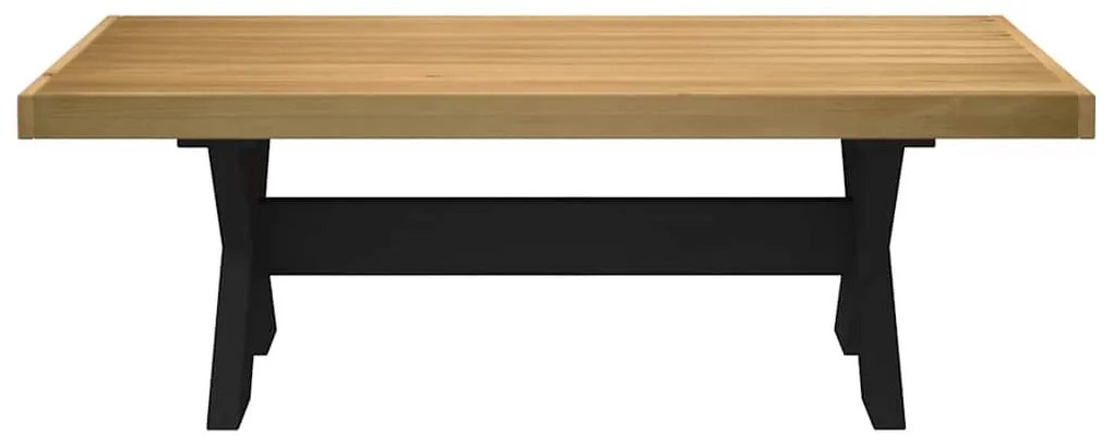 dohányzóasztal NOAIN X alakú lábak 120x60x40cm tömör fa fenyőfa