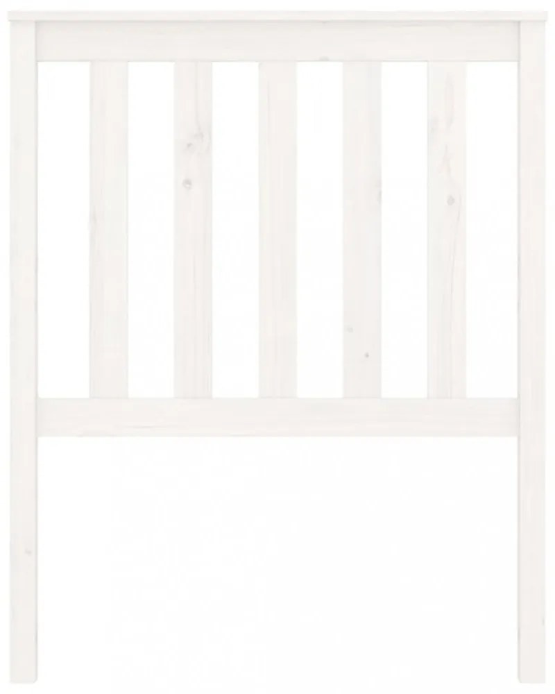 fehér tömör fenyőfa ágyfejtámla 81x6x101 cm