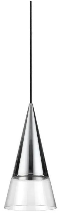 Ideal Lux - LED Csillár zsinóron CONO 1xGU10/7W/230V átm. 15 cm króm