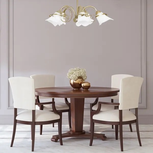 Csillár rúdon KOKARDA 5xE14/60W/230V